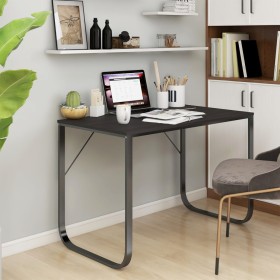 Black chipboard computer desk 110x60x73 cm by vidaXL, Desks - Ref: Foro24-30200, Price: 104,62 €, Discount: %