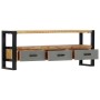 Solid mango wood TV cabinet 130x30x50 cm by vidaXL, TV Furniture - Ref: Foro24-248012, Price: 249,09 €, Discount: %