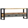 Solid mango wood TV cabinet 130x30x50 cm by vidaXL, TV Furniture - Ref: Foro24-248012, Price: 249,09 €, Discount: %