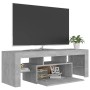 Mueble de TV con luces LED gris hormigón 120x35x40 cm de vidaXL, Muebles TV - Ref: Foro24-804350, Precio: 71,51 €, Descuento: %