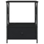 Mesita de noche madera de ingeniería negra 50x41x65 cm de vidaXL, Mesitas de noche - Ref: Foro24-826083, Precio: 53,24 €, Des...