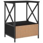 Mesita de noche madera de ingeniería negra 50x41x65 cm de vidaXL, Mesitas de noche - Ref: Foro24-826083, Precio: 53,24 €, Des...