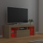 Mueble de TV con luces LED roble Sonoma 120x35x40 cm de vidaXL, Muebles TV - Ref: Foro24-804349, Precio: 72,16 €, Descuento: %