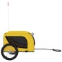 Bicycle trailer for pets, made of iron and Oxford fabric in yellow and black. by vidaXL, pet strollers - Ref: Foro24-94008, P...