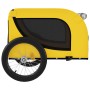 Bicycle trailer for pets, made of iron and Oxford fabric in yellow and black. by vidaXL, pet strollers - Ref: Foro24-94008, P...