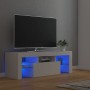 Mueble para TV con luces LED blanco 120x35x40 cm de vidaXL, Muebles TV - Ref: Foro24-804346, Precio: 74,26 €, Descuento: %