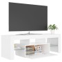 Mueble para TV con luces LED blanco 120x35x40 cm de vidaXL, Muebles TV - Ref: Foro24-804346, Precio: 74,26 €, Descuento: %