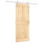 Sliding door with solid pine wood hardware 85x210 cm by vidaXL, Doors - Ref: Foro24-3203028, Price: 180,68 €, Discount: %