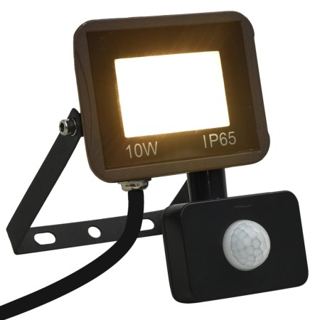 Foco LED con sensor 10 W blanco cálido de vidaXL, Focos y reflectores - Ref: Foro24-149623, Precio: 17,16 €, Descuento: %