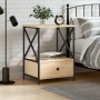 Sonoma oak engineered wood bedside table 50x41x65 cm by vidaXL, Nightstands - Ref: Foro24-826085, Price: 52,55 €, Discount: %