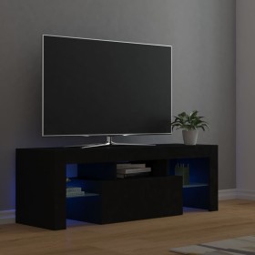 Mueble de TV con luces LED negro 120x35x40 cm de vidaXL, Muebles TV - Ref: Foro24-804347, Precio: 70,98 €, Descuento: %