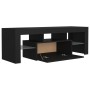 TV-Schrank mit LED-Leuchten schwarz 120x35x40 cm von vidaXL, TV-Möbel - Ref: Foro24-804347, Preis: 70,99 €, Rabatt: %