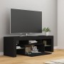 TV-Schrank mit LED-Leuchten schwarz 120x35x40 cm von vidaXL, TV-Möbel - Ref: Foro24-804347, Preis: 70,99 €, Rabatt: %