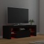 TV-Schrank mit LED-Leuchten schwarz 120x35x40 cm von vidaXL, TV-Möbel - Ref: Foro24-804347, Preis: 70,99 €, Rabatt: %