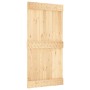 Puerta corredera con herrajes madera maciza de pino 100x210 cm de vidaXL, Puertas - Ref: Foro24-3203031, Precio: 197,63 €, De...