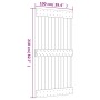 Puerta corredera con herrajes madera maciza de pino 100x210 cm de vidaXL, Puertas - Ref: Foro24-3203031, Precio: 197,63 €, De...