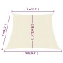 Cream HDPE sail awning 160 g/m² 4/5x4 m by vidaXL, Umbrellas - Ref: Foro24-311216, Price: 41,84 €, Discount: %