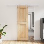 Puerta corredera con herrajes madera maciza de pino 70x210 cm de vidaXL, Puertas - Ref: Foro24-3203032, Precio: 190,49 €, Des...