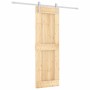 Puerta corredera con herrajes madera maciza de pino 70x210 cm de vidaXL, Puertas - Ref: Foro24-3203032, Precio: 190,49 €, Des...