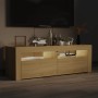 TV-Schrank mit LED-Leuchten Sonoma-Eiche 120x35x40 cm von vidaXL, TV-Möbel - Ref: Foro24-804358, Preis: 85,99 €, Rabatt: %