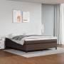 Estructura de cama de cuero sintético marrón 160x200 cm de vidaXL, Camas y somieres - Ref: Foro24-3121056, Precio: 141,67 €, ...