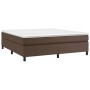 Brown synthetic leather bed frame 160x200 cm by vidaXL, Beds and slatted bases - Ref: Foro24-3121056, Price: 141,67 €, Discou...