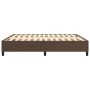 Brown synthetic leather bed frame 160x200 cm by vidaXL, Beds and slatted bases - Ref: Foro24-3121056, Price: 141,67 €, Discou...