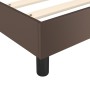 Brown synthetic leather bed frame 160x200 cm by vidaXL, Beds and slatted bases - Ref: Foro24-3121056, Price: 141,67 €, Discou...