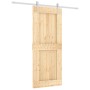 Sliding door with solid pine wood fittings 85x210 cm by vidaXL, Doors - Ref: Foro24-3203034, Price: 196,23 €, Discount: %