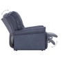 Sillón reclinable de cuero de ante artificial gris de vidaXL, Sillones - Ref: Foro24-282178, Precio: 372,72 €, Descuento: %