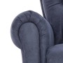 Sillón reclinable de cuero de ante artificial gris de vidaXL, Sillones - Ref: Foro24-282178, Precio: 372,72 €, Descuento: %