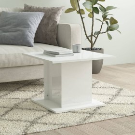 Glossy white chipboard coffee table 55.5x55.5x40 cm by vidaXL, Coffee table - Ref: Foro24-810322, Price: 42,10 €, Discount: %