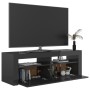 TV cabinet with LED lights glossy gray 120x35x40 cm by vidaXL, TV Furniture - Ref: Foro24-804363, Price: 93,82 €, Discount: %