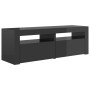 TV cabinet with LED lights glossy gray 120x35x40 cm by vidaXL, TV Furniture - Ref: Foro24-804363, Price: 93,82 €, Discount: %