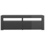 TV cabinet with LED lights glossy gray 120x35x40 cm by vidaXL, TV Furniture - Ref: Foro24-804363, Price: 93,82 €, Discount: %