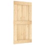 Sliding door with solid pine wood hardware 100x210 cm by vidaXL, Doors - Ref: Foro24-3203037, Price: 196,96 €, Discount: %