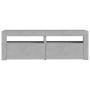 TV cabinet with LED lights concrete gray 120x35x40 cm by vidaXL, TV Furniture - Ref: Foro24-804359, Price: 67,99 €, Discount: %