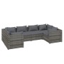 6-piece garden sofa set with gray synthetic rattan cushions by vidaXL, Garden sets - Ref: Foro24-3101941, Price: 574,83 €, Di...