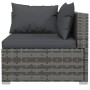 6-piece garden sofa set with gray synthetic rattan cushions by vidaXL, Garden sets - Ref: Foro24-3101941, Price: 574,83 €, Di...