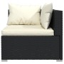 6-piece garden sofa set and black synthetic rattan cushions by vidaXL, Garden sets - Ref: Foro24-3101935, Price: 586,78 €, Di...