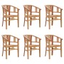 Garden dining set 7 pieces solid teak wood by vidaXL, Garden sets - Ref: Foro24-3155768, Price: 833,98 €, Discount: %