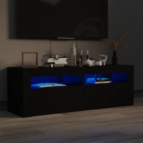 TV-Möbel mit LED-Leuchten schwarz 120x35x40 cm von vidaXL, TV-Möbel - Ref: Foro24-804356, Preis: 99,93 €, Rabatt: %