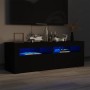 Mueble de TV con luces LED negro 120x35x40 cm de vidaXL, Muebles TV - Ref: Foro24-804356, Precio: 99,93 €, Descuento: %