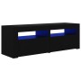 Mueble de TV con luces LED negro 120x35x40 cm de vidaXL, Muebles TV - Ref: Foro24-804356, Precio: 99,93 €, Descuento: %