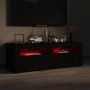 Mueble de TV con luces LED negro 120x35x40 cm de vidaXL, Muebles TV - Ref: Foro24-804356, Precio: 99,93 €, Descuento: %