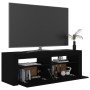 Mueble de TV con luces LED negro 120x35x40 cm de vidaXL, Muebles TV - Ref: Foro24-804356, Precio: 99,93 €, Descuento: %