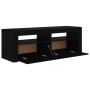 Mueble de TV con luces LED negro 120x35x40 cm de vidaXL, Muebles TV - Ref: Foro24-804356, Precio: 99,93 €, Descuento: %