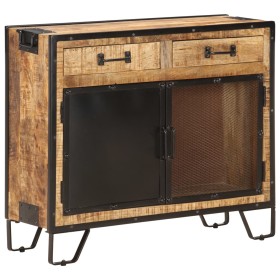 Solid raw mango wood sideboard 80x31x71 cm by vidaXL, Sideboards - Ref: Foro24-285893, Price: 248,10 €, Discount: %