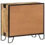 Solid raw mango wood sideboard 80x31x71 cm by vidaXL, Sideboards - Ref: Foro24-285893, Price: 248,36 €, Discount: %