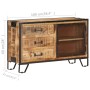 Sideboard aus massivem rohem Mangoholz, 100 x 31 x 60 cm von vidaXL, Sideboards - Ref: Foro24-285894, Preis: 280,99 €, Rabatt: %